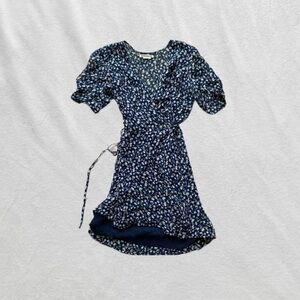 Reformation medium Navy Floral Mini Dress